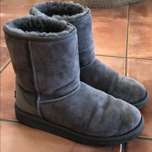 Short Gray UGG Boots